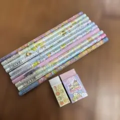 すみっコぐらし 鉛筆 消しゴム 12点セット　新品未使用