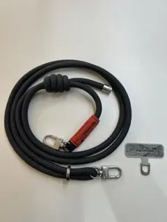 【ほぼ新品】topologie 8.0mm ロープストラップ+ アダプター