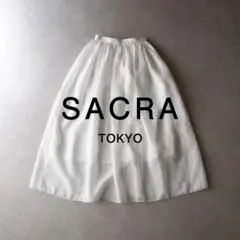 美品【SACRA】2,8万 リネン100%スカート エストネーション別注 サクラのサムネイル