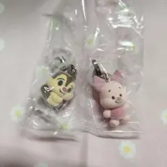 ディズニー デール ピグレット ふわふわめじるしアクセサリー 2개 세트