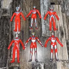 当時物 BANDAI バンダイ ウルトラマン ソフビ 約13cm 7体まとめ売り