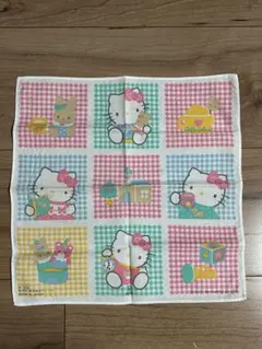 レトロ　ハローキティ ハンカチ 日本製 1987年製