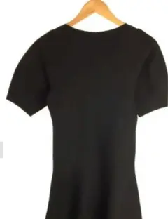 ★新品★SNIDEL ブラック 半袖ニットワンピース