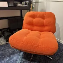 【美品】ディヴリンゲ IKEA イケア 1人掛けソファ 回転チェア　オレンジのサムネイル