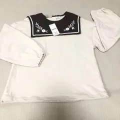 140cm 綿100%女の子襟付きトレーナー　新品