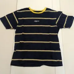 Lafayette ストライプ Tシャツ ネイビー/イエロー