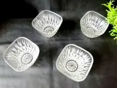 HOYAクリスタルガラスボウル 4個セット