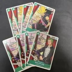 ワンピースカード   ゾロ ウソップ  8枚 スリーブ付き