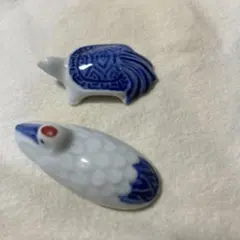 未使用保管品✨京焼 清水焼 江泉 貝殻 箸置き✨貝がら 箸置 海 夏 箸