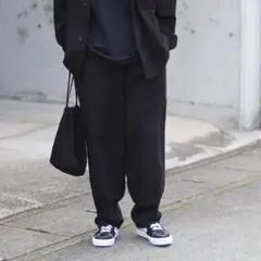comoli 25AW コットンネルテーパードパンツ　サイズ2
