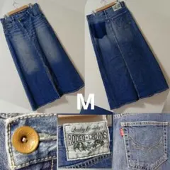 ロデオクラウンズ デニムスカート フレア ロング スリット M