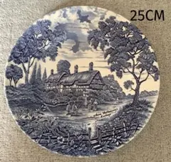 志名焼バーナードリーチ スリップウェア 船木研二湯町窯 お皿【25cm