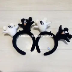 ミッキー おばけ ハロウィン カチューシャ 2個セット ディズニー 40周年