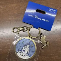 신품 미사용 東京ディズニーリゾート シンデレラ城 キーチェーン