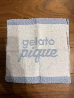 【値引】新品箱付きgelato pique ロゴタオルハンカチ