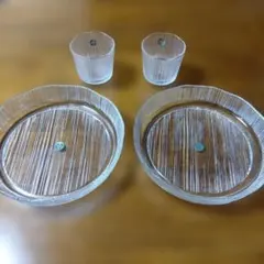新品　未使用　HOYA 保谷クリスタル　ガラス製 そば揃え　2点セットのサムネイル