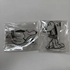 スヌーピーミュージアム アクリルスタンド 2点セット