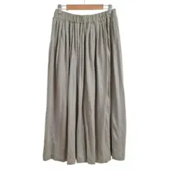 mizuiro ind グレーベージュ フレアスカート