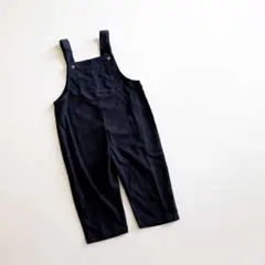 s0030 サロペット コーデュロイ風 ネイビー 80前後