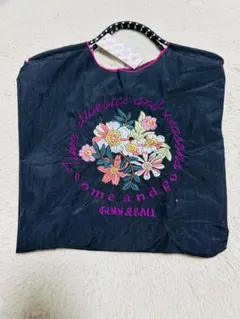 R*M様 Ｄ.KELLY JAPAN 花柄刺繍エコバッグ ブラック