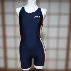 FILA フィットネス水着 　Mサイズ　ワンピース ネイビー　胸パットなし