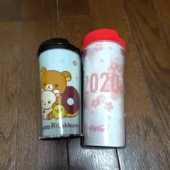 ★未使用★リラックマ コカ・コーラ タンブラー 2点セット