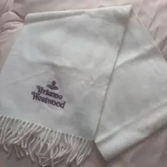 Vivienne Westwood ウールマフラー ホワイト - メルカリ