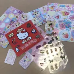 ハローキティ　シナモンロール等　シールセット
