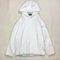 AZUL◆フード付きパーカー/プルオーバー 英語ロゴ ラグラン ストレッチ性