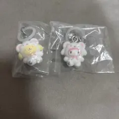 サンリオめじるしアクセサリー ふわふわスノー ポムポムプリン マイメロ
