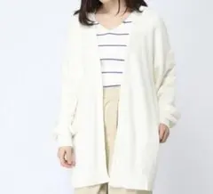 LOWRYSFARM ロングカーディガン F オフホワイト