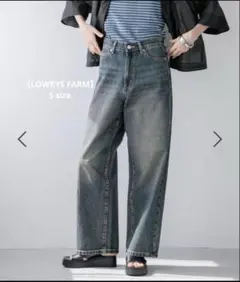【LOWRYSFARM】ビジュデニムパンツ Sサイズのサムネイル