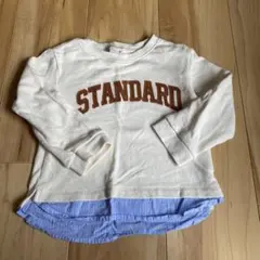 petit main ロゴ入りアイボリートレーナー