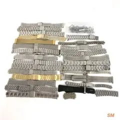 ジャンク時計　ベルト　まとめ 腕時計ベルト 大量まとめ売り 約20本以上 メタルバンド ステンレス