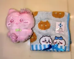 ちいかわ　ぬいぱれっと〜さくらいろ〜マスコット　ハンドタオルセット売り