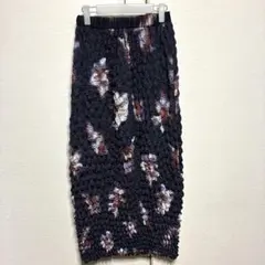 美品Ameri VINTAGEネオンフラワーＩライン スカートアメリウエストゴムのサムネイル