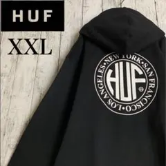 【極美品・希少XXL】ハフ☆ビッグバックロゴ入りパーカー　即完売モデル/2380