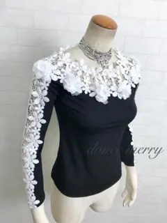 2Lサイズ 新品 社交ダンス トップス 黒 キラキラ パーティ 1210 - メルカリ