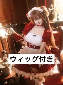 即納 エヴァンゲリオン アスカ コスプレ セット済みウィッグ - メルカリ