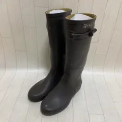 AIGLE エーグル レインブーツ 37 ブラウン