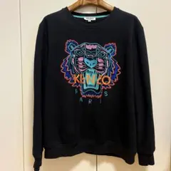 【美品】ケンゾー　XL 虎顔 刺繍 ビッグロゴ スウェット 大人気 入手困難
