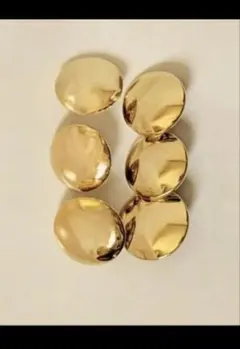 ゴールドボタン 6個セット