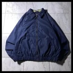 90s 短丈 スイングトップ ドリズラージャケット ネイビー L US古着