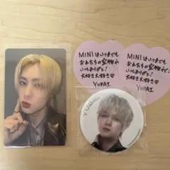 INI 佐野雄大 FC特典トレカ 缶バッジ 落下物