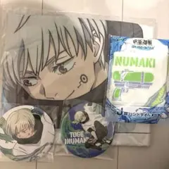 セガラッキーくじ 呪術廻戦 狗巻棘 缶バッジ ビッグクロス ハンドタオル