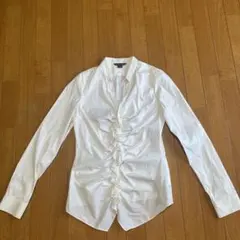 ARMANI EXCHANGE フリル 長袖シャツ ホワイト Lのサムネイル