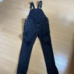 Forever21 ダメージデニムサロペット