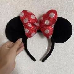 ミニー　カチューシャ　スパンコール