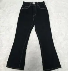 美品 Lee ブーツカットデニム S ダークインディゴ