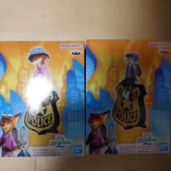 モニタートップフィギュア　ズートピア　ニック　ジュディ　セット